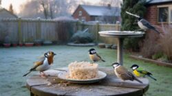 February feeders place this cheap treat to ensure birds return every morning