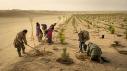 China’s billion-tree planting effort has slowed desert spread since the 1990s