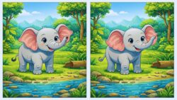 Observation Game: Can You Spot the Differences Hidden in These Elephant Pictures