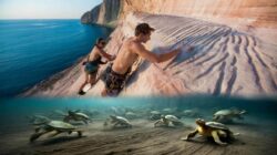 Rock climbers in Italy make a chance discovery revealing evidence of an 80-million-year-old sea turtle stampede